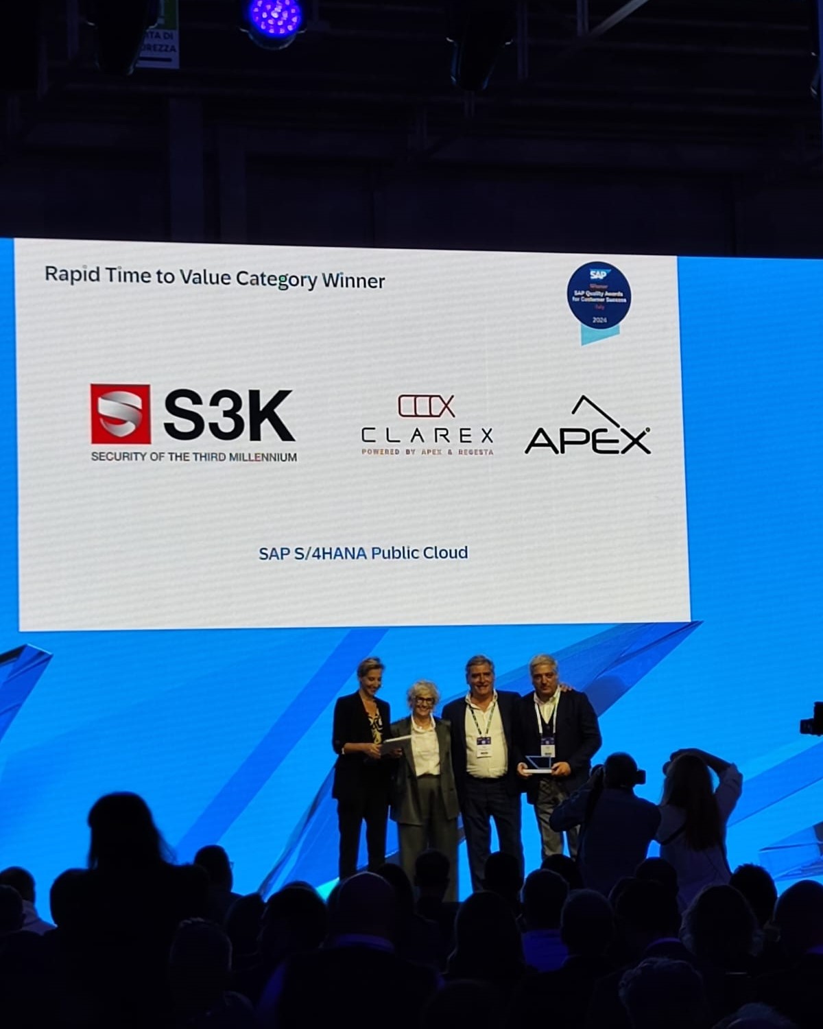 SAP Quality Awards 2024 - Premiazione Clarex