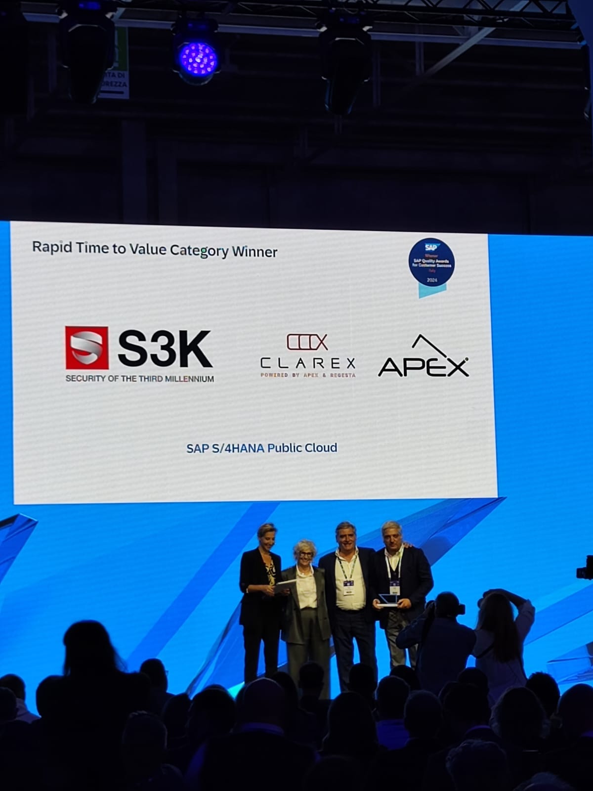 SAP Quality Awards 2024 - Premiazione Clarex